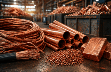 Kupfer in verschiedenen Formen