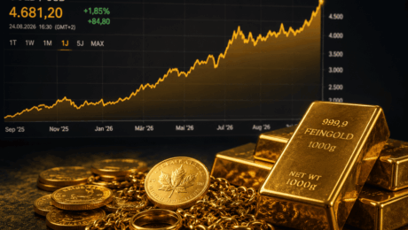 Ansteigender Goldkurs