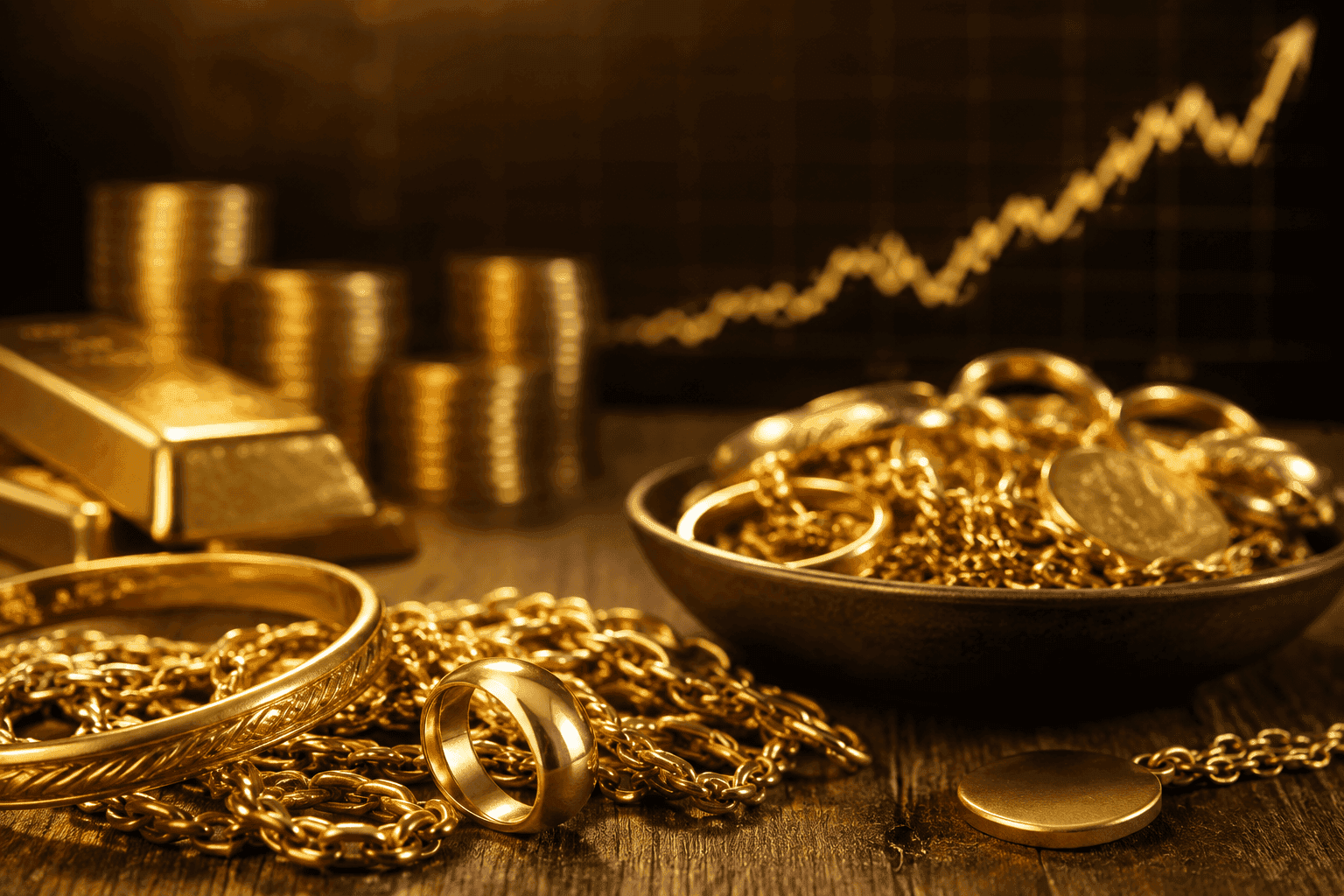 Goldschmuck Aufschwung